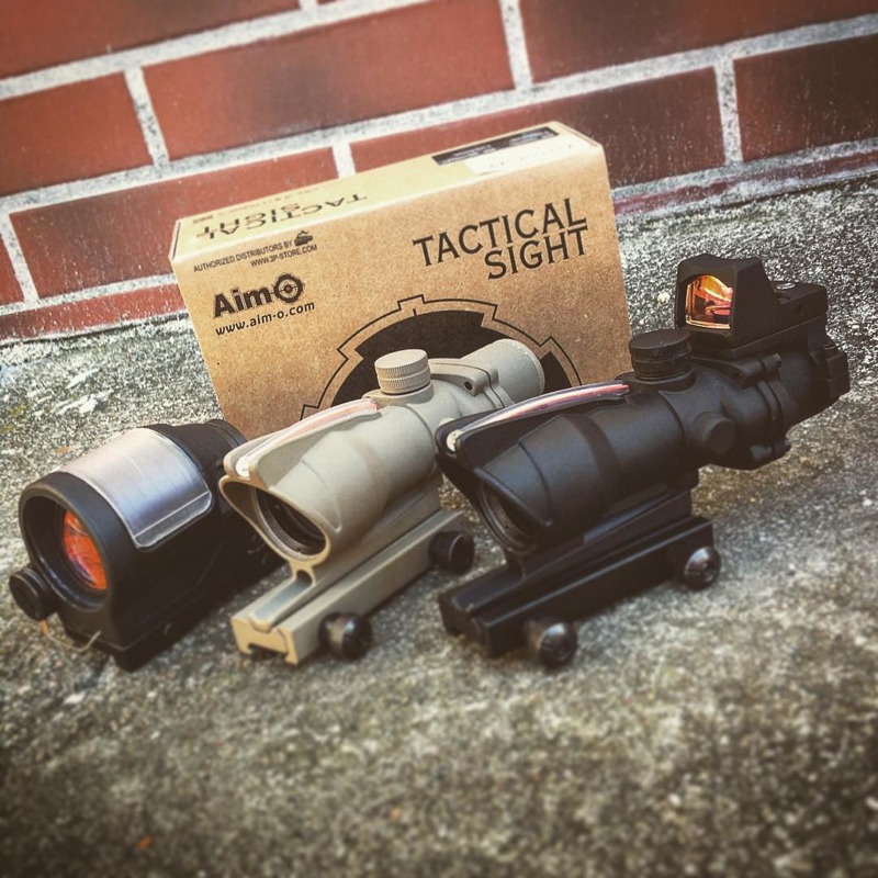 AIM-O 4X32C ACOG (Fibre Optics Illumination + RMR Sight) - Musta - Image 4