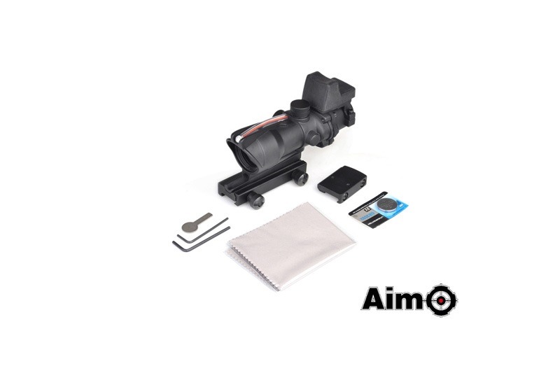 AIM-O 4X32C ACOG (Fibre Optics Illumination + RMR Sight) - Musta - Image 5